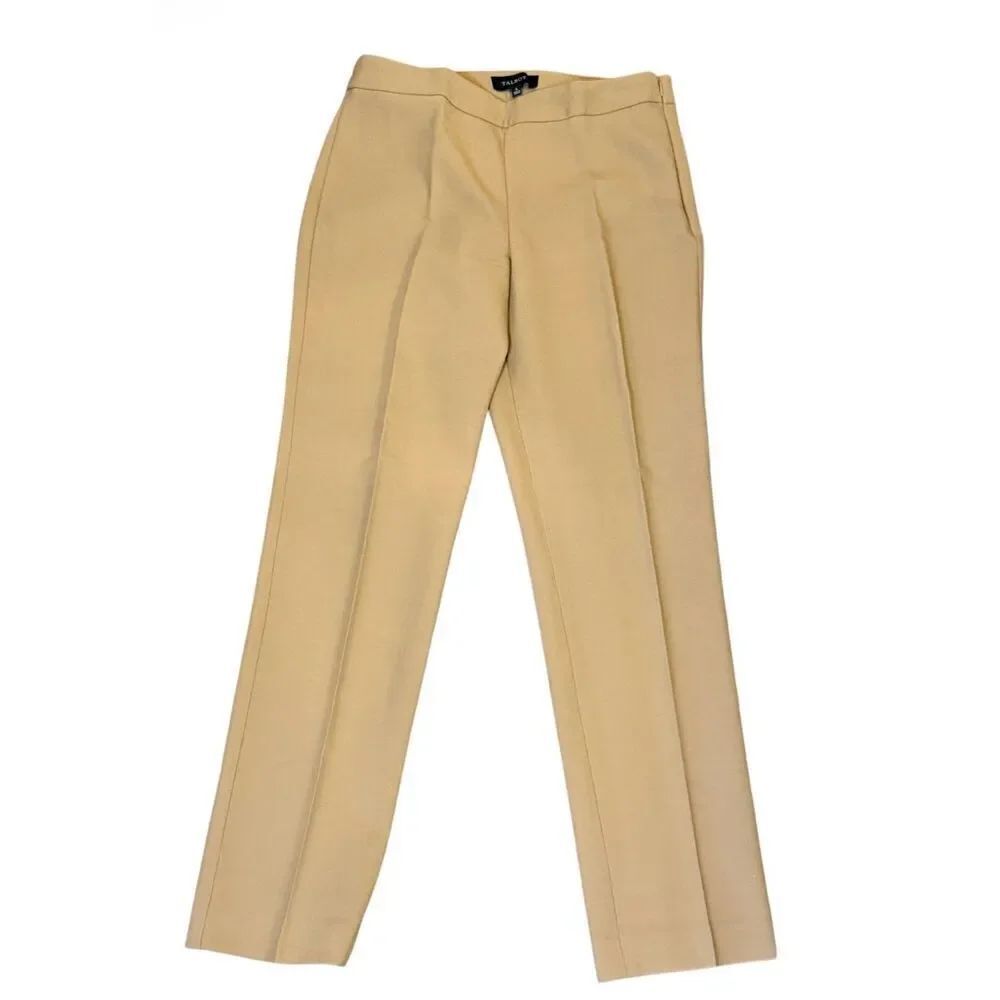Talbots Heritage Trousers Sz. 6 Camel Slash Pockets Career Preppy